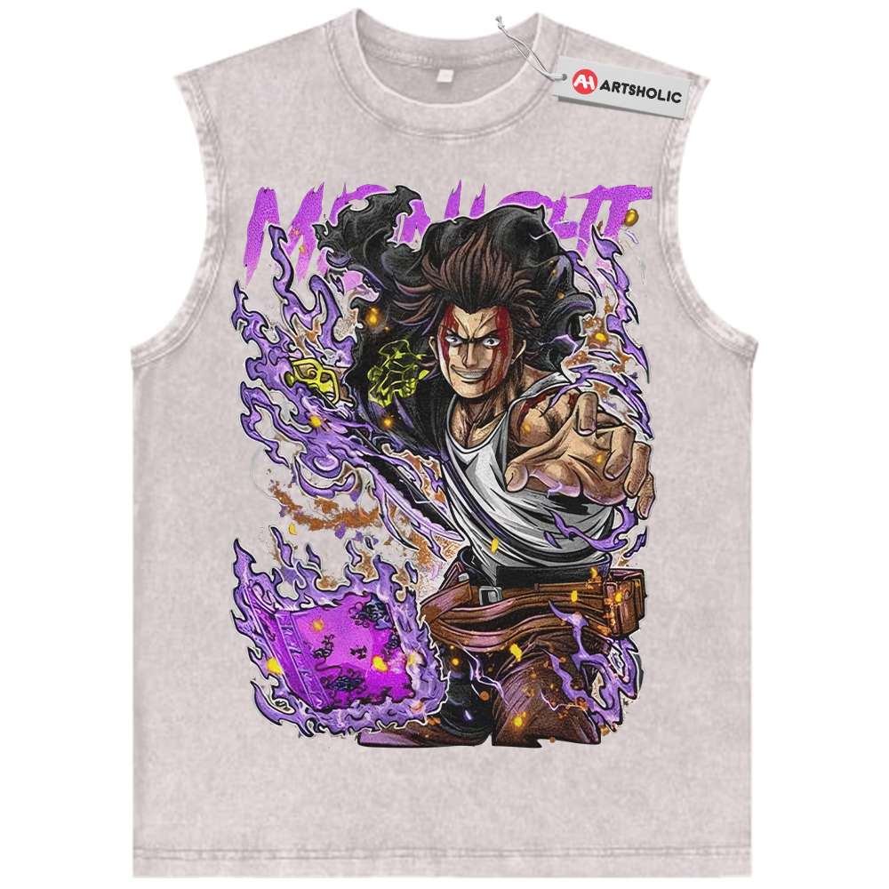Alternative view of Yami Sukehiro Tank Top, Black Clover Tank Top, Anime Tank Top, Vintage Tank Top