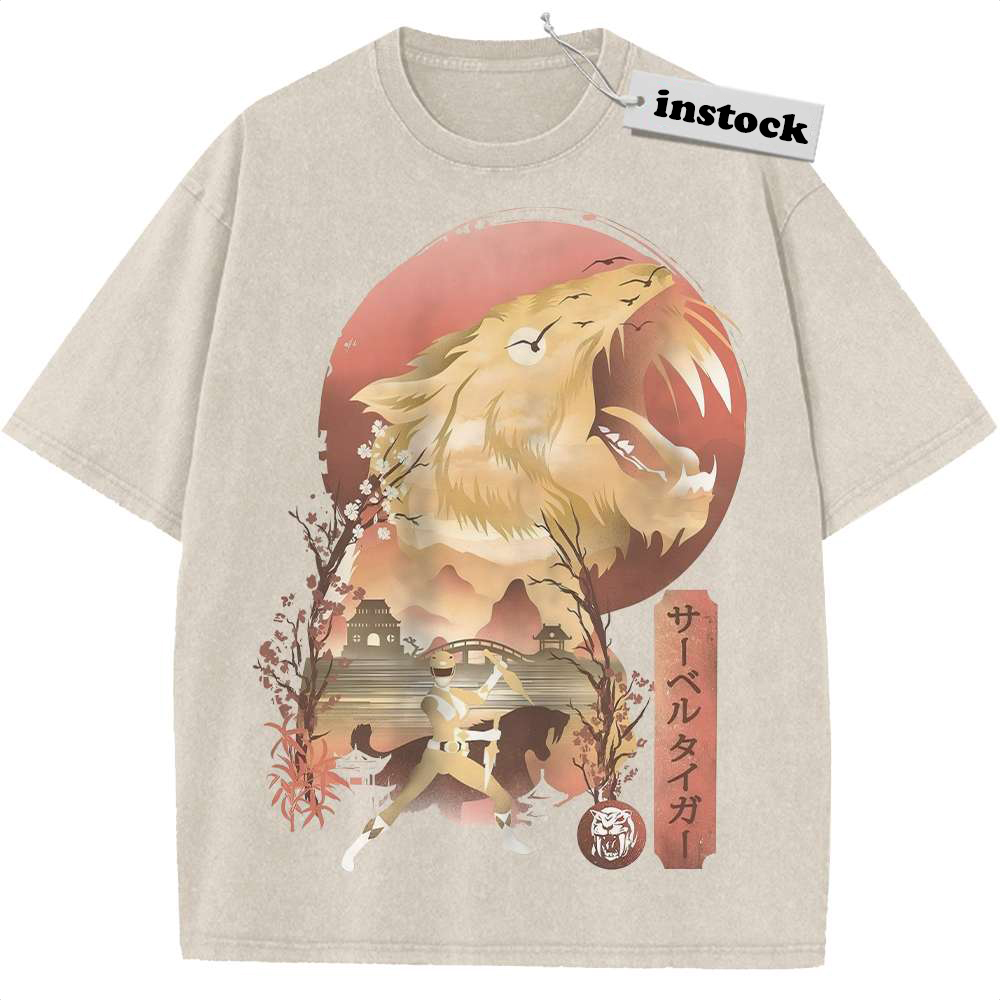 Yellow Ranger Shirt, Power Rangers Shirt, Animated Shirt, Vintage Tee