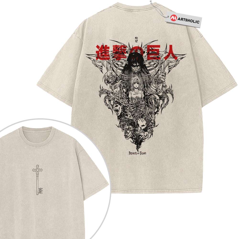 Ymir Fritz Shirt, Attack on Titan Shirt, AOT Shirt, Anime Shirt, Vintage T-Shirt 2-Sided