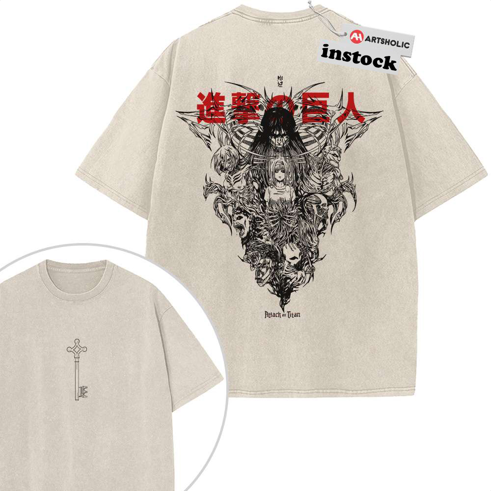 Ymir Fritz Shirt, Attack on Titan Shirt, AOT Shirt, Anime Shirt, Vintage T-Shirt 2-Sided