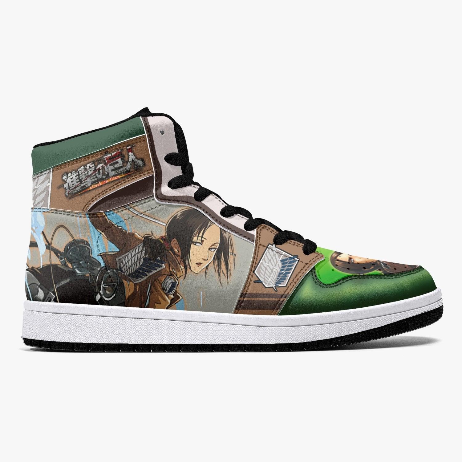 Alternative view of Ymir Revelation Attack on Titan Custom Sneaker Mid 1 Basketball Shoes - Otaku Hall