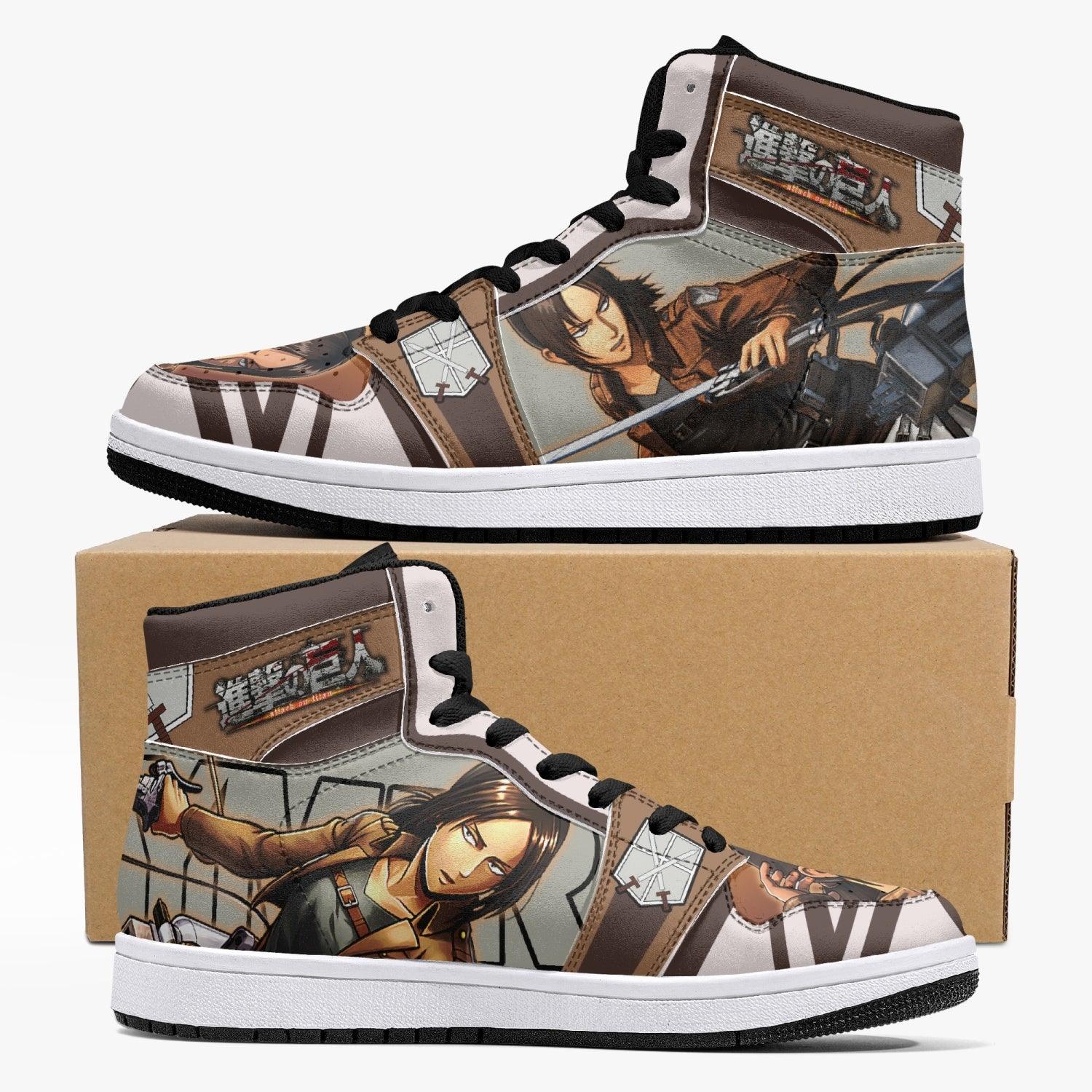 Ymir Training Corps Attack on Titan Custom Sneaker Mid 1 Basketball Shoes - Otaku Hall