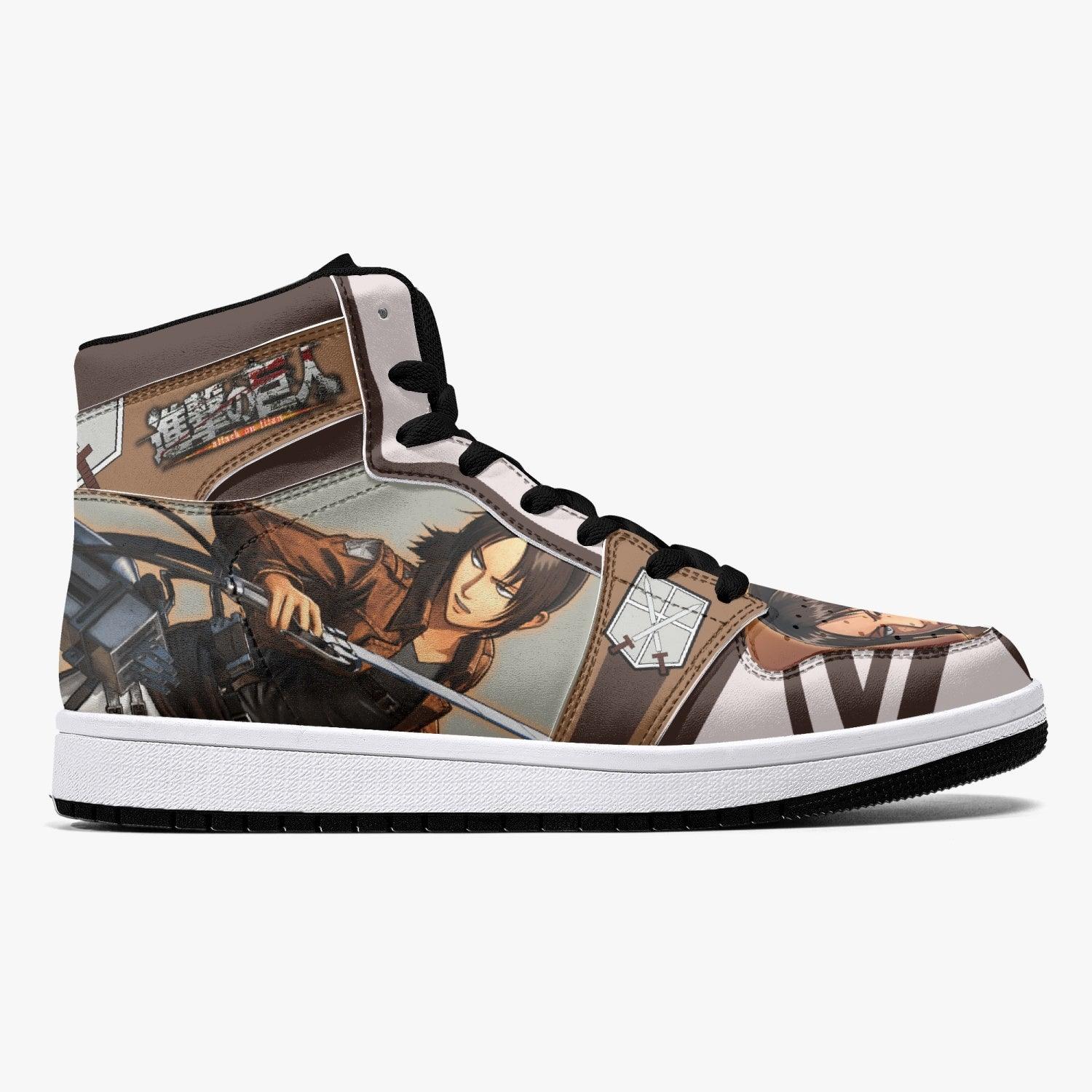 Alternative view of Ymir Training Corps Attack on Titan Custom Sneaker Mid 1 Basketball Shoes - Otaku Hall