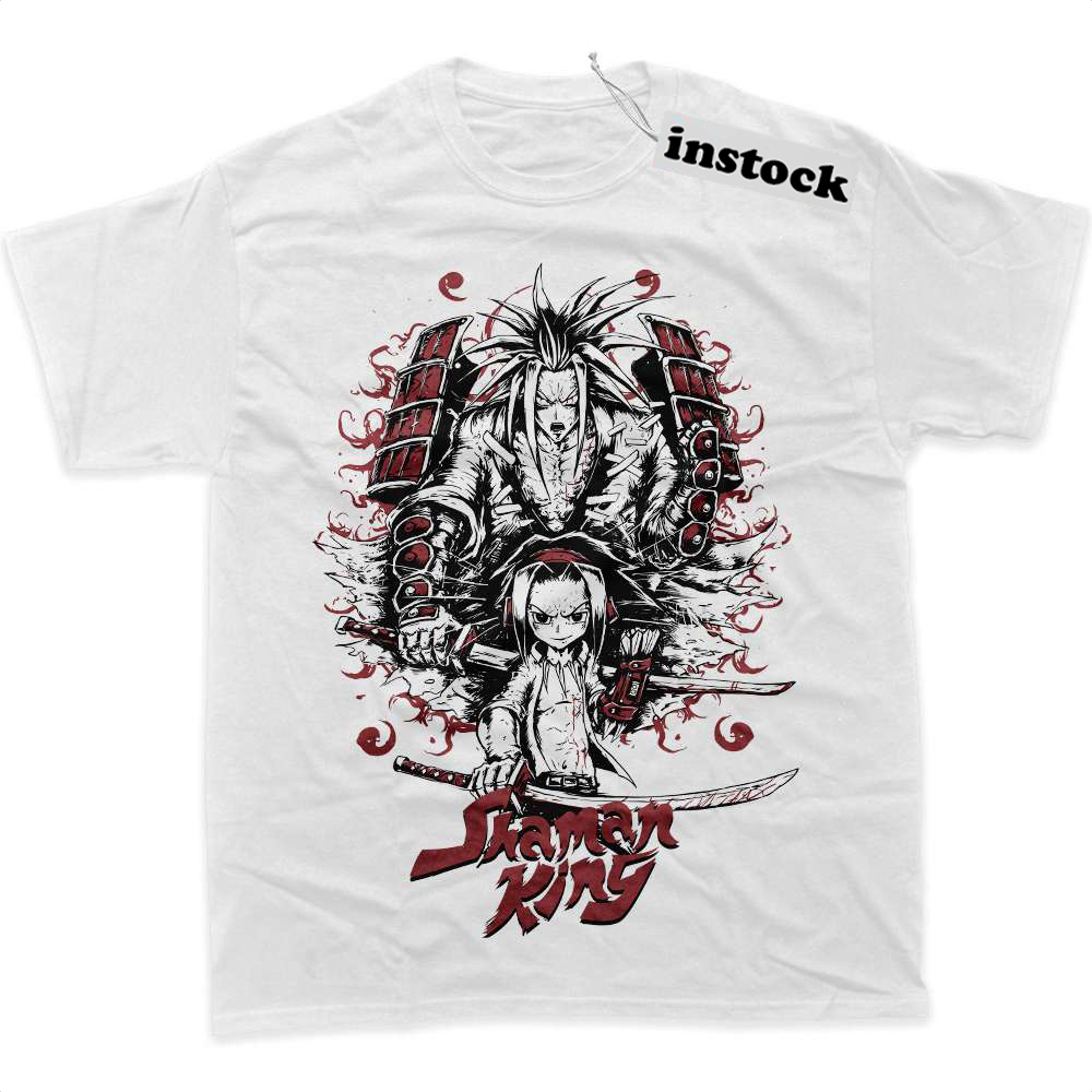 Yoh Asakura Shirt, Amidamaru Shirt, Shaman King Shirt, Anime Shirt, Graphic Tee