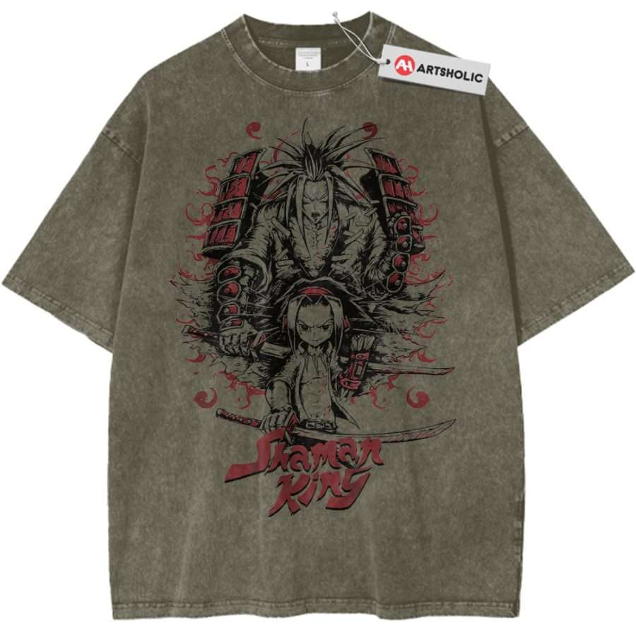 Alternative view of Yoh Asakura Shirt, Amidamaru Shirt, Shaman King Shirt, Anime Shirt, Vintage Tee