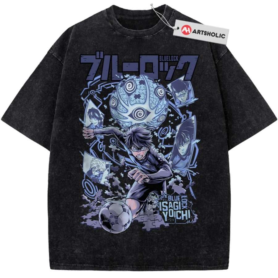 Alternative view of Yoichi Isagi Shirt, Blue Lock Shirt, Anime Shirt, Vintage Tee