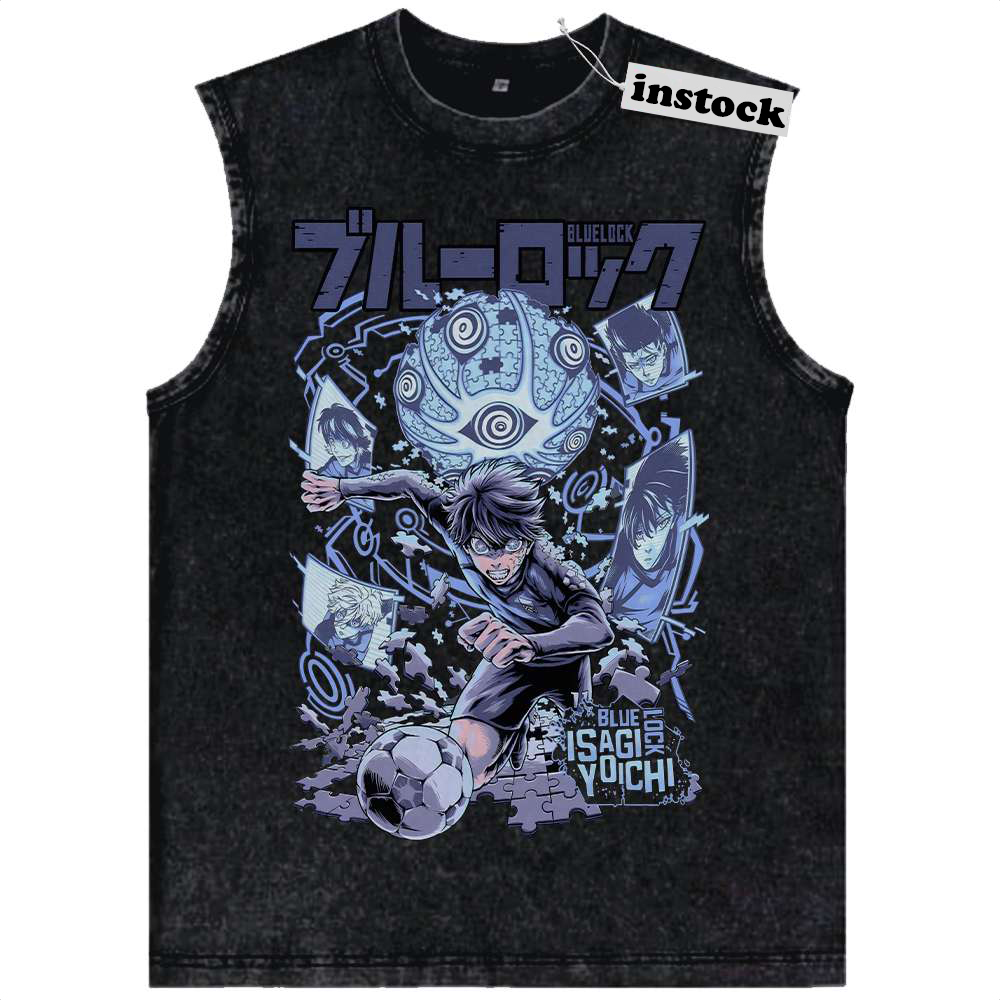 Yoichi Isagi Tank Top, Blue Lock Tank Top, Anime Tank Top, Vintage Tank Top