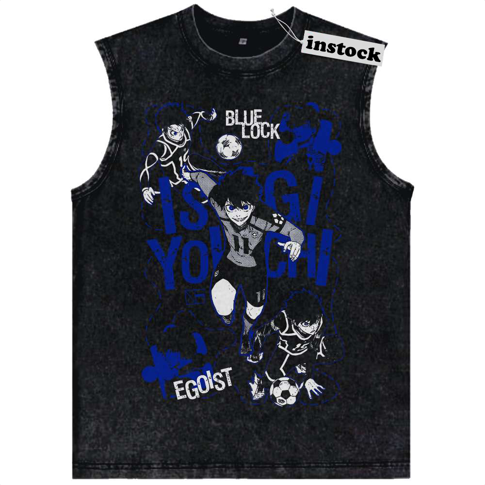 Yoichi Isagi Tank Top, Blue Lock Tank Top, Anime Tank Top, Vintage Tank Top