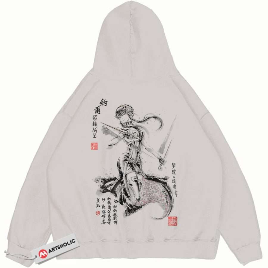 Alternative view of Yor Forger Hoodie, Spy x Family Hoodie, Anime Hoodie, Vintage Hoodie