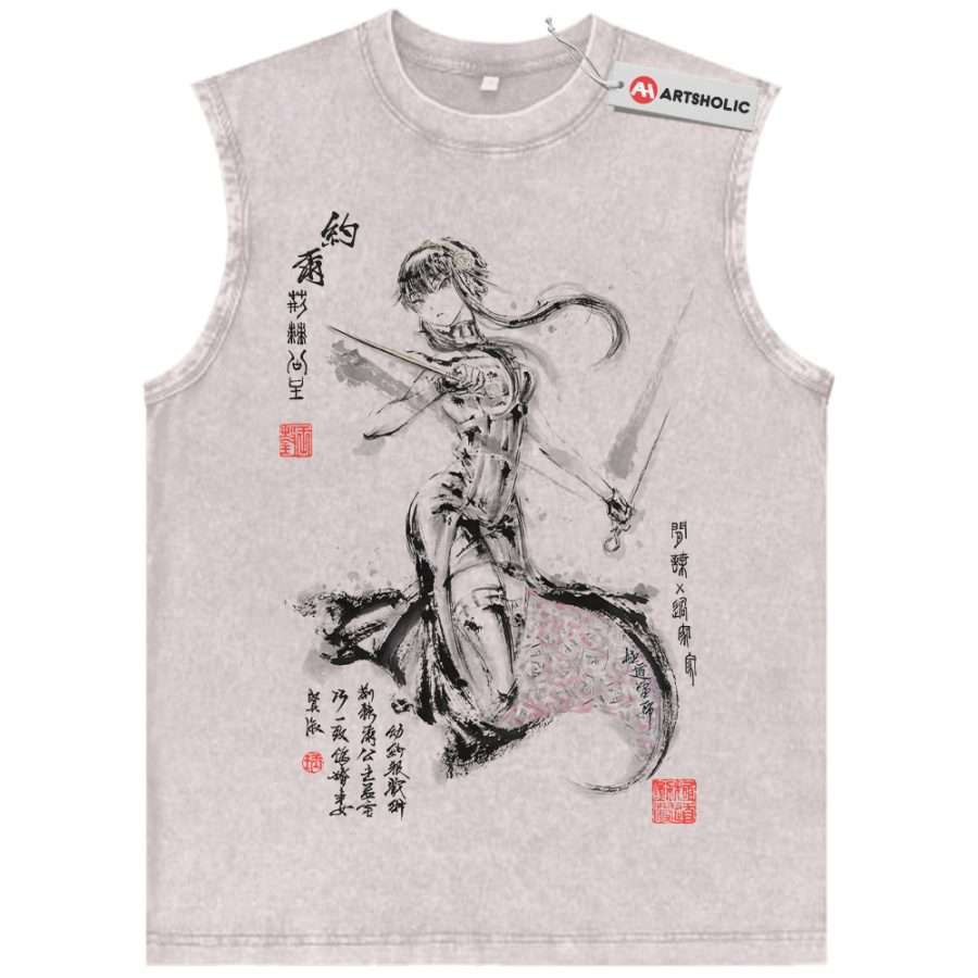 Alternative view of Yor Forger Tank Top, Spy x Family Tank Top, Anime Tank Top, Vintage Tank Top