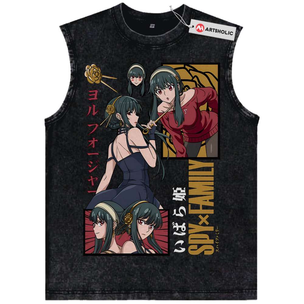 Yor Forger Tank Top, Spy x Family Tank Top, Anime Tank Top, Vintage Tank Top