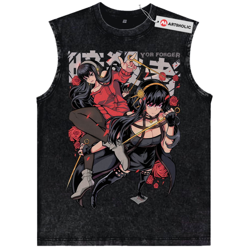 Yor Forger Tank Top, Spy x Family Tank Top, Anime Tank Top, Vintage Tank Top