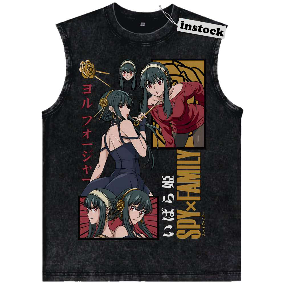 Yor Forger Tank Top, Spy x Family Tank Top, Anime Tank Top, Vintage Tank Top
