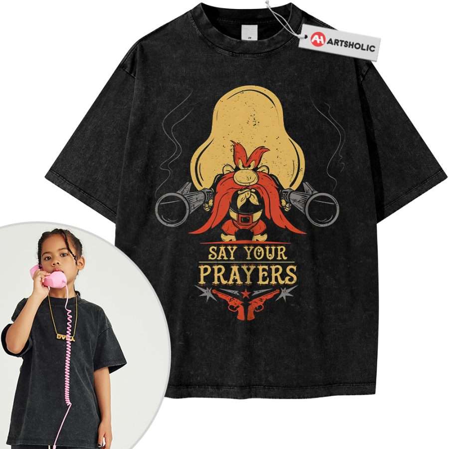 Alternative view of Yosemite Sam Shirt For Kids, Looney Tunes Shirt For Kids, Cartoon Shirt For Kids, Vintage Tee For Kids