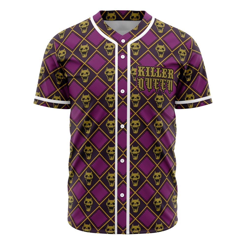 Yoshikage Kira Killer Queen Jojo's Bizarre Adventure Custom Baseball Jersey - Otaku Hall