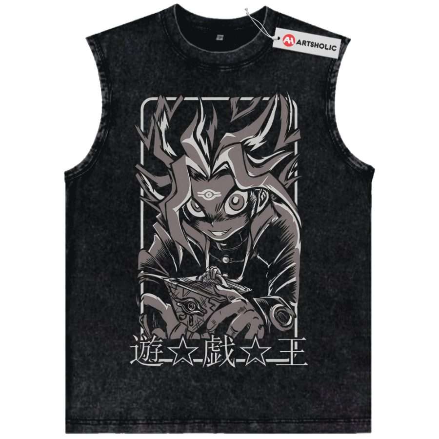 Alternative view of Yugi Muto Tank Top, Anime Tank Top, Vintage Tank Top
