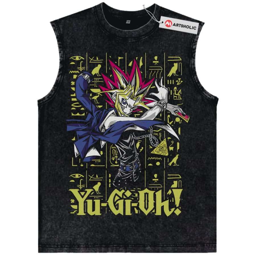 Alternative view of Yugi Muto Tank Top, Anime Tank Top, Vintage Tank Top