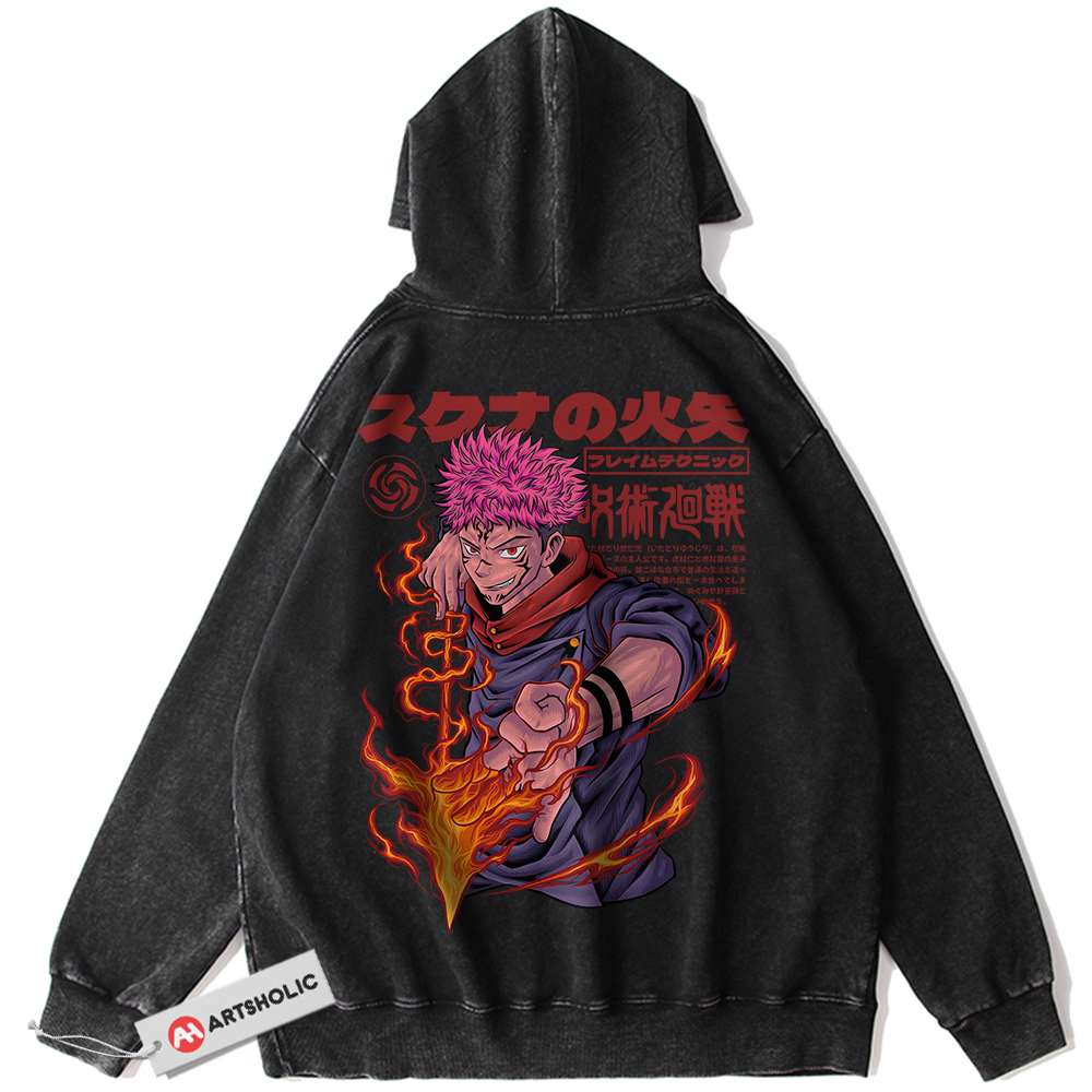Yuji Itadori Hoodie, Jujutsu Kaisen Hoodie, Anime Hoodie, Vintage Hoodie