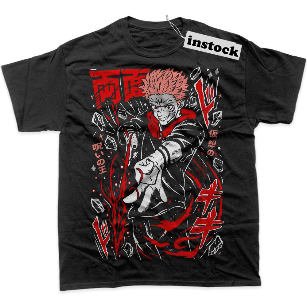 Yuji Itadori Shirt, Jujutsu Kaisen Shirt, Anime Shirt, Graphic T-Shirt