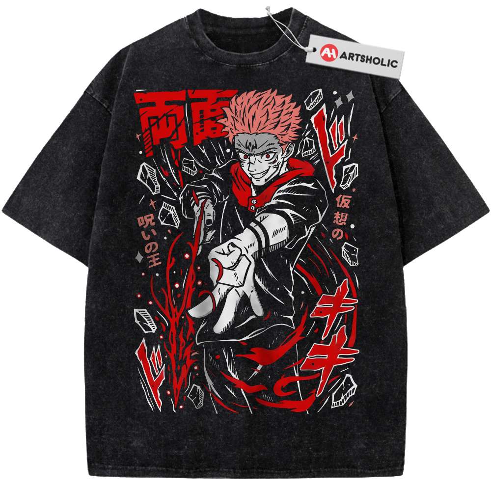 Yuji Itadori Shirt, Jujutsu Kaisen Shirt, Anime Shirt, Vintage T-Shirt