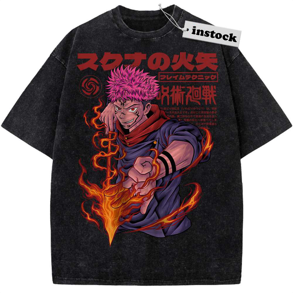 Yuji Itadori Shirt, Jujutsu Kaisen Shirt, Anime Shirt, Vintage Tee