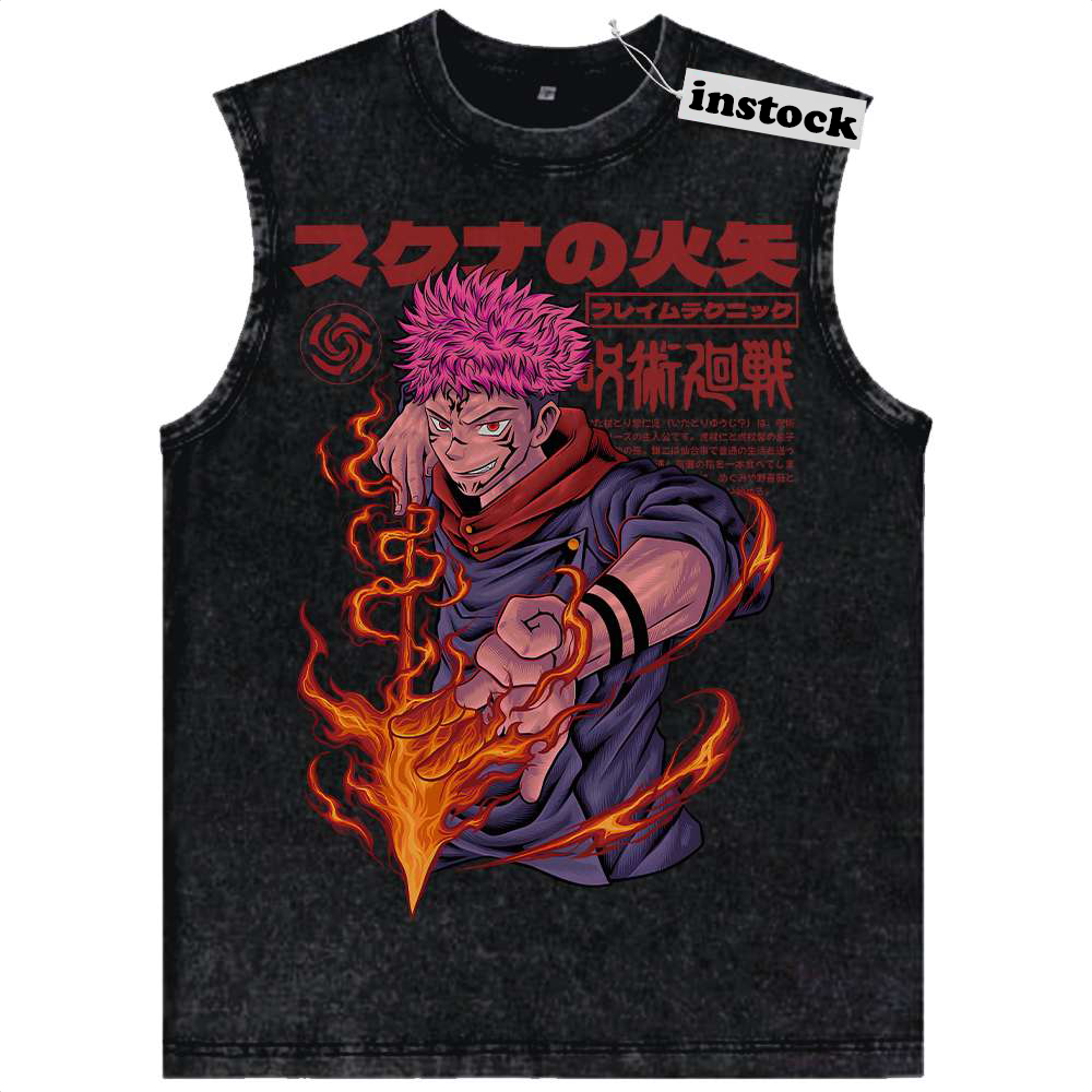 Yuji Itadori Tank Top, Jujutsu Kaisen Tank Top, Anime Tank Top, Vintage Tank Top