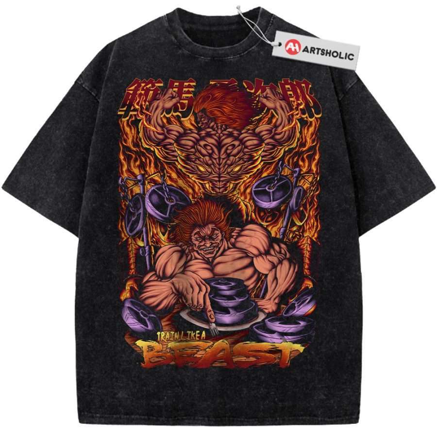 Alternative view of Yujiro Hanma Shirt, Baki Shirt, Anime Shirt, Vintage T-Shirt