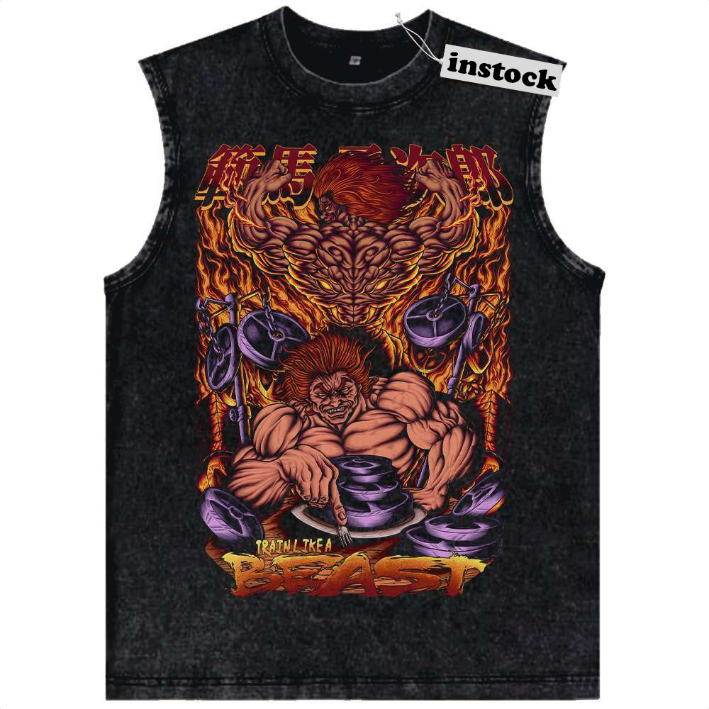 Yujiro Hanma Tank Top, Baki Tank Top, Anime Tank Top, Vintage Tank Top