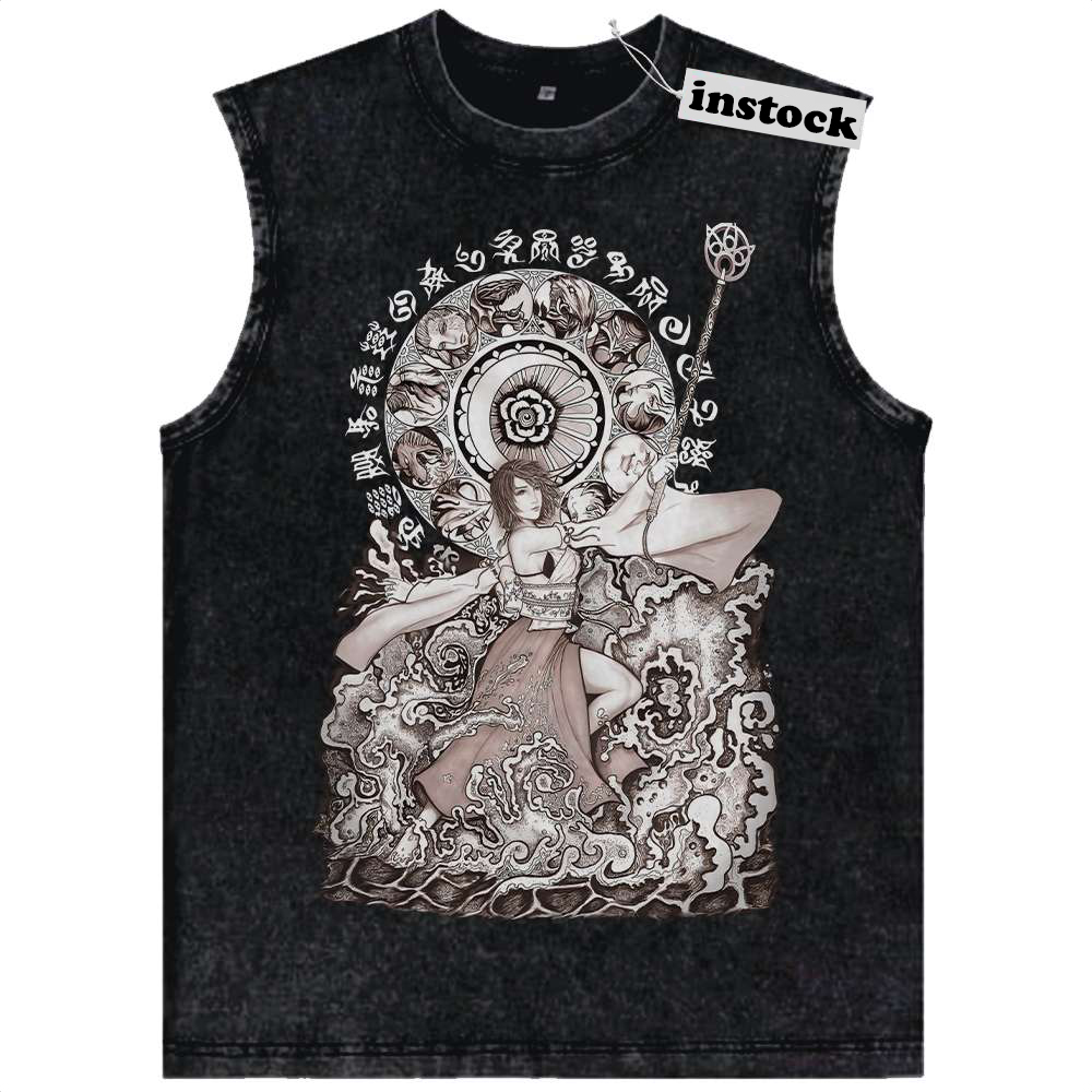 Yuna Tank Top, Final Fantasy Tank Top, Game Tank Top, Vintage Tank Top