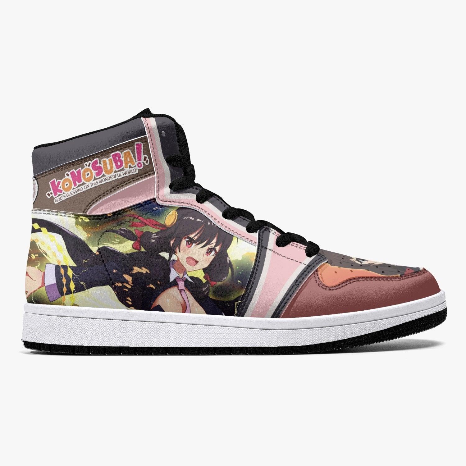 Alternative view of Yunyun Konosuba Custom Sneaker Mid 1 Basketball Shoes - Otaku Hall
