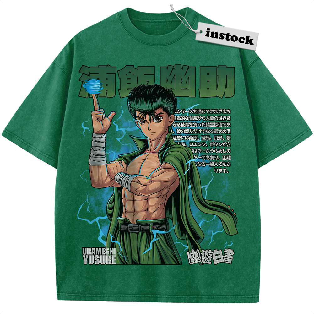 Yusuke Urameshi Shirt, YuYu Hakusho Shirt, Anime Shirt, Vintage T-Shirt