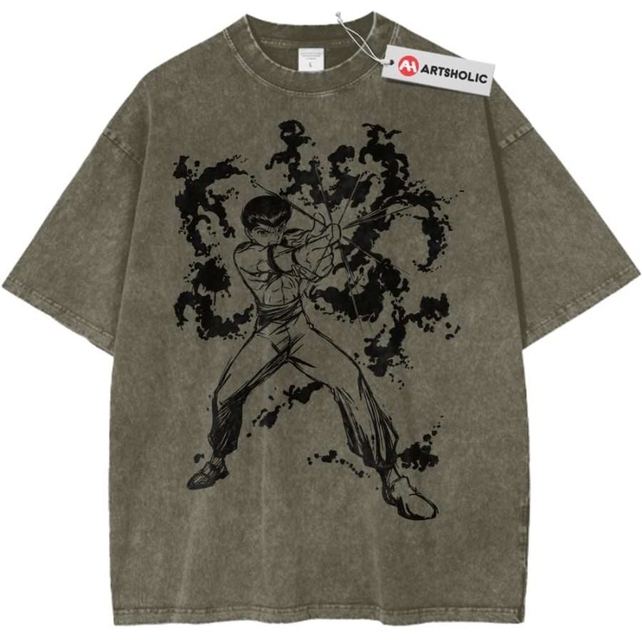 Alternative view of Yusuke Urameshi Shirt, YuYu Hakusho Shirt, Anime Shirt, Vintage Tee