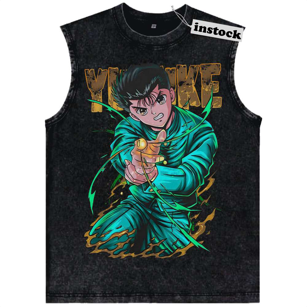 Yusuke Urameshi Tank Top, YuYu Hakusho Tank Top, Anime Tank Top, Vintage Tank Top