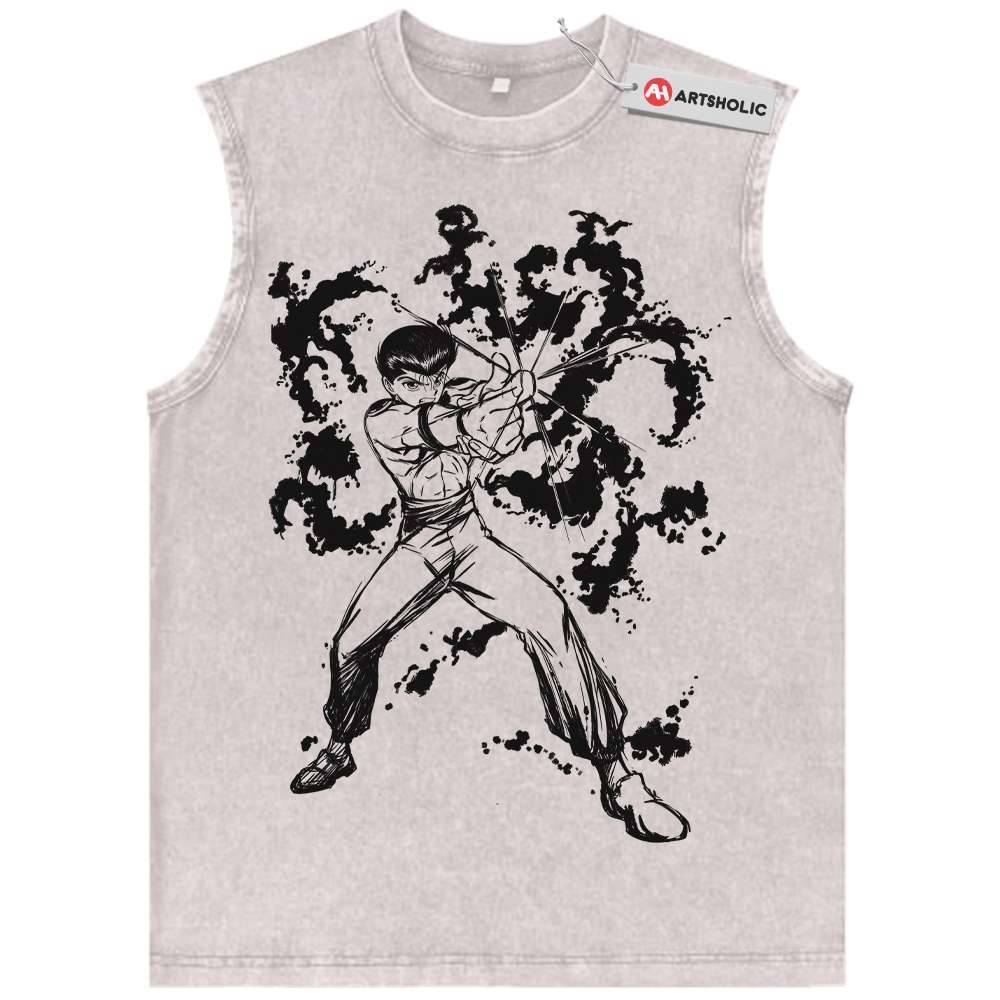 Yusuke Urameshi Tank Top, YuYu Hakusho Tank Top, Anime Tank Top, Vintage Tank Top