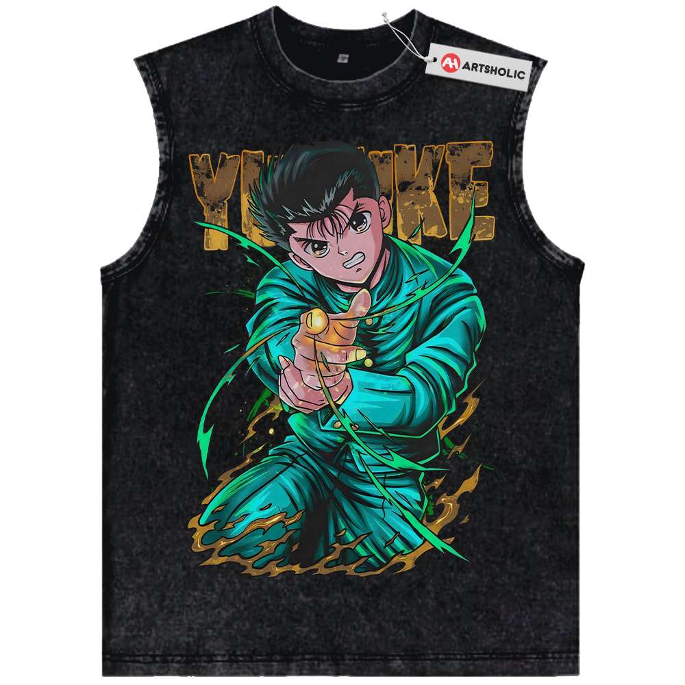 Yusuke Urameshi Tank Top, YuYu Hakusho Tank Top, Anime Tank Top, Vintage Tank Top
