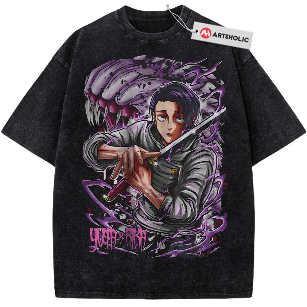 Alternative view of Yuta Okkotsu Shirt, Jujutsu Kaisen Shirt, Anime Shirt, Vintage T-Shirt