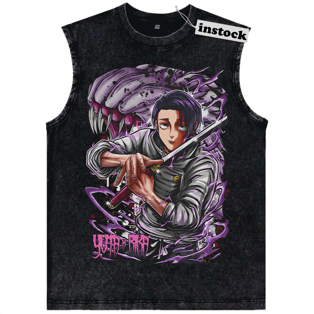 Yuta Okkotsu Tank Top, Jujutsu Kaisen Tank Top, Anime Tank Top, Vintage Tank Top