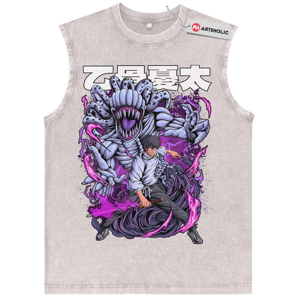 Alternative view of Yuta Okkotsu Tank Top, Jujutsu Kaisen Tank Top, Anime Tank Top, Vintage Tank Top