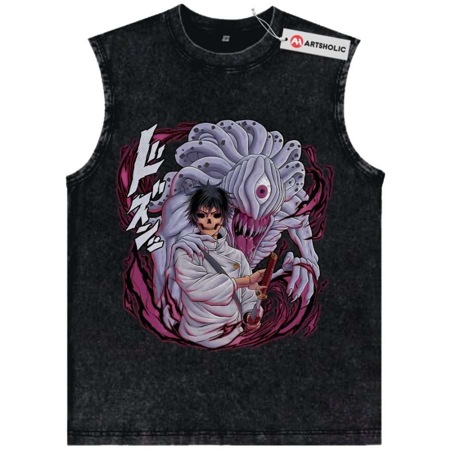 Alternative view of Yuta Okkotsu Tank Top, Jujutsu Kaisen Tank Top, Anime Tank Top, Vintage Tank Top