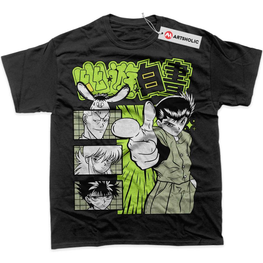 Alternative view of YuYu Hakusho Shirt, Anime Shirt, Graphic T-Shirt
