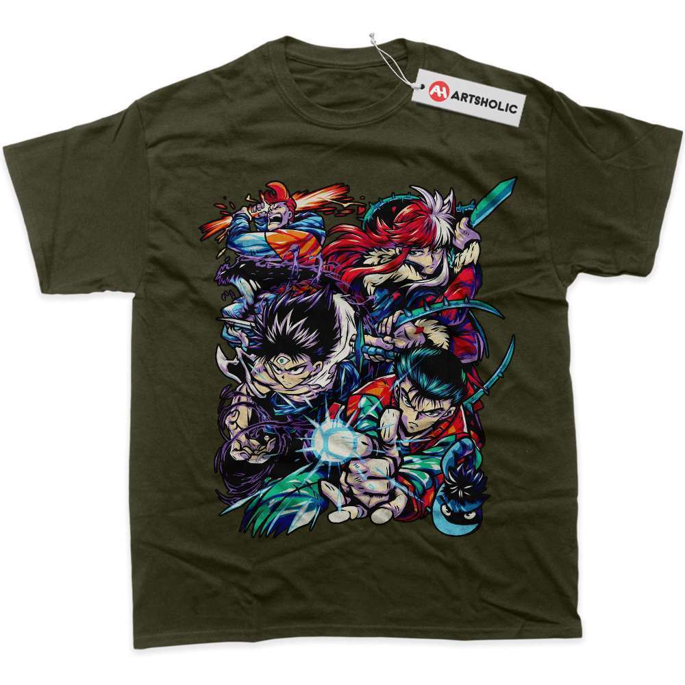 Alternative view of YuYu Hakusho Shirt, Anime Shirt, graphic T-Shirt