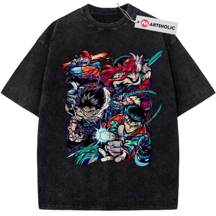 Alternative view of YuYu Hakusho Shirt, Anime Shirt, Vintage T-Shirt