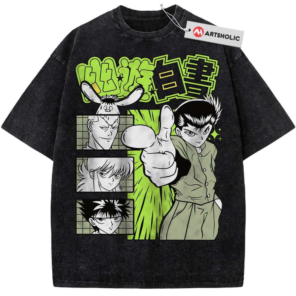 Alternative view of YuYu Hakusho Shirt, Anime Shirt, Vintage T-Shirt