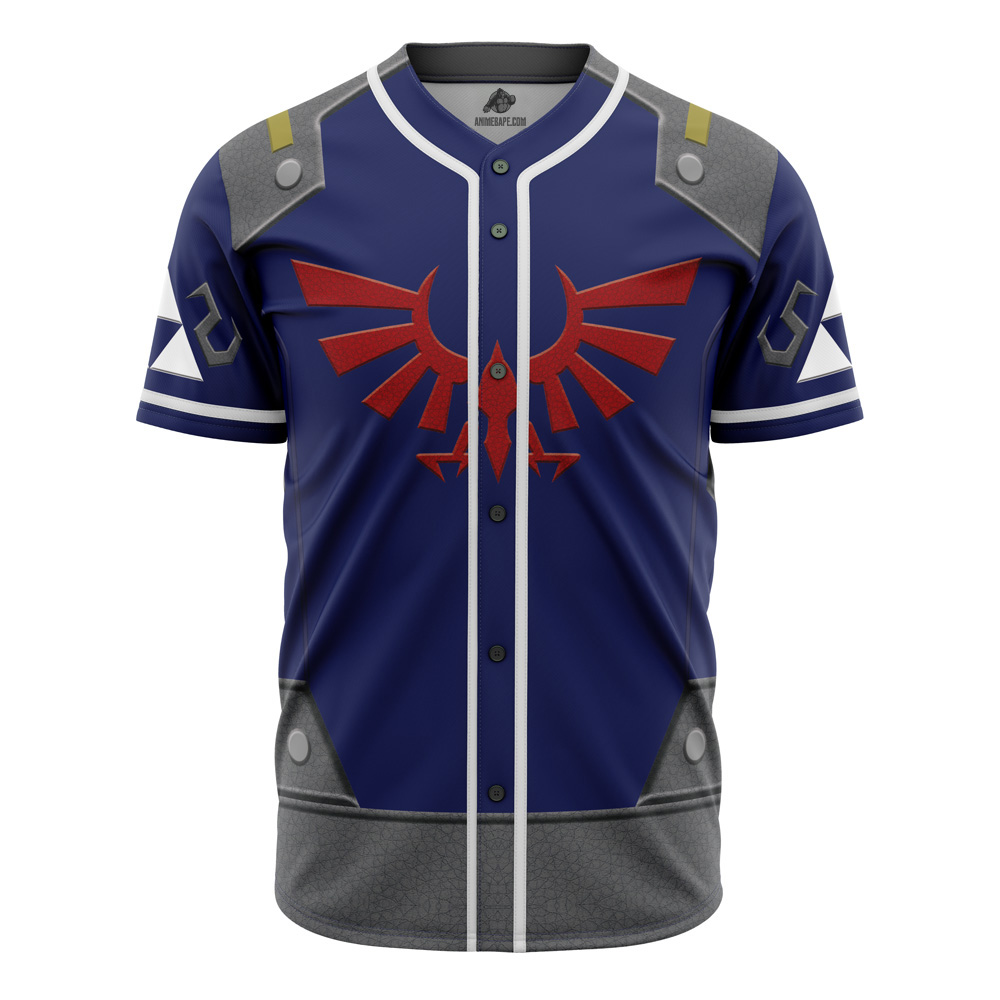 Zelda Shield Style Zelda Custom Baseball Jersey - Otaku Hall
