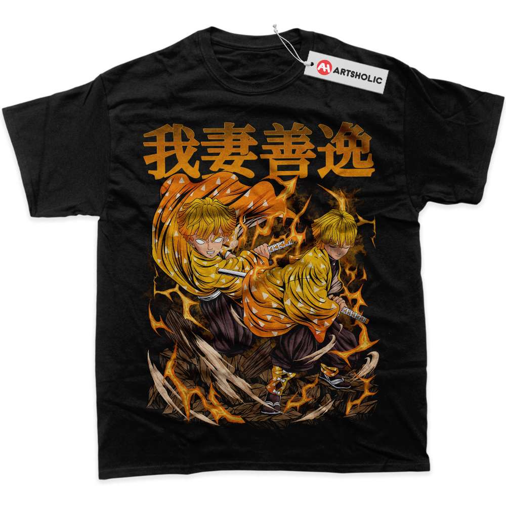 Zenitsu Agatsuma Shirt, Demon Slayer Shirt, Anime Shirt, Graphic Tee