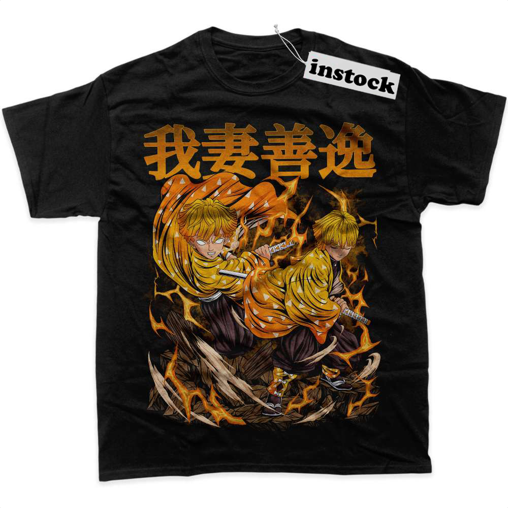 Zenitsu Agatsuma Shirt, Demon Slayer Shirt, Anime Shirt, Graphic Tee