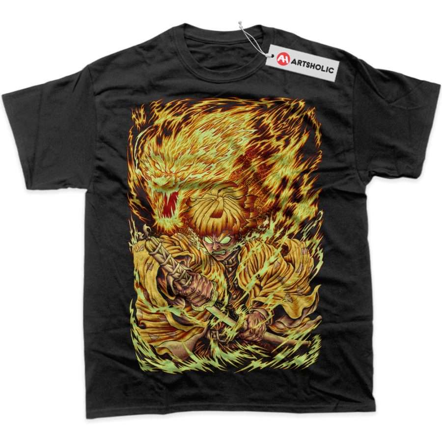 Alternative view of Zenitsu Agatsuma Shirt, Demon Slayer Shirt, Anime Shirt, Graphic Tee