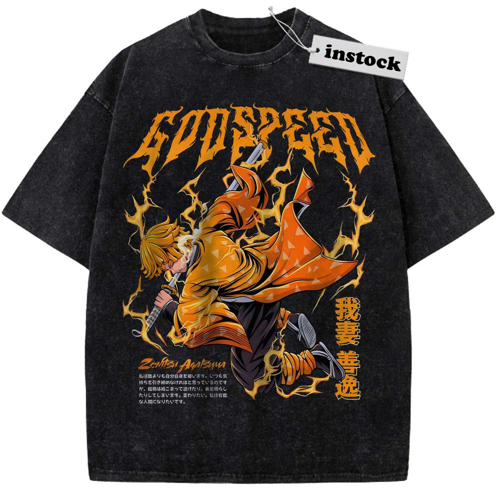 Zenitsu Agatsuma Shirt, Demon Slayer Shirt, Anime Shirt, Vintage Tee