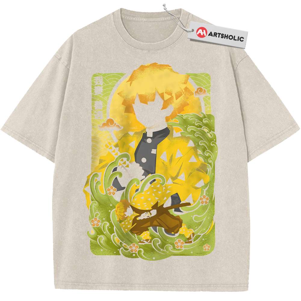 Zenitsu Agatsuma Shirt, Demon Slayer Shirt, Anime Shirt, Vintage Tee