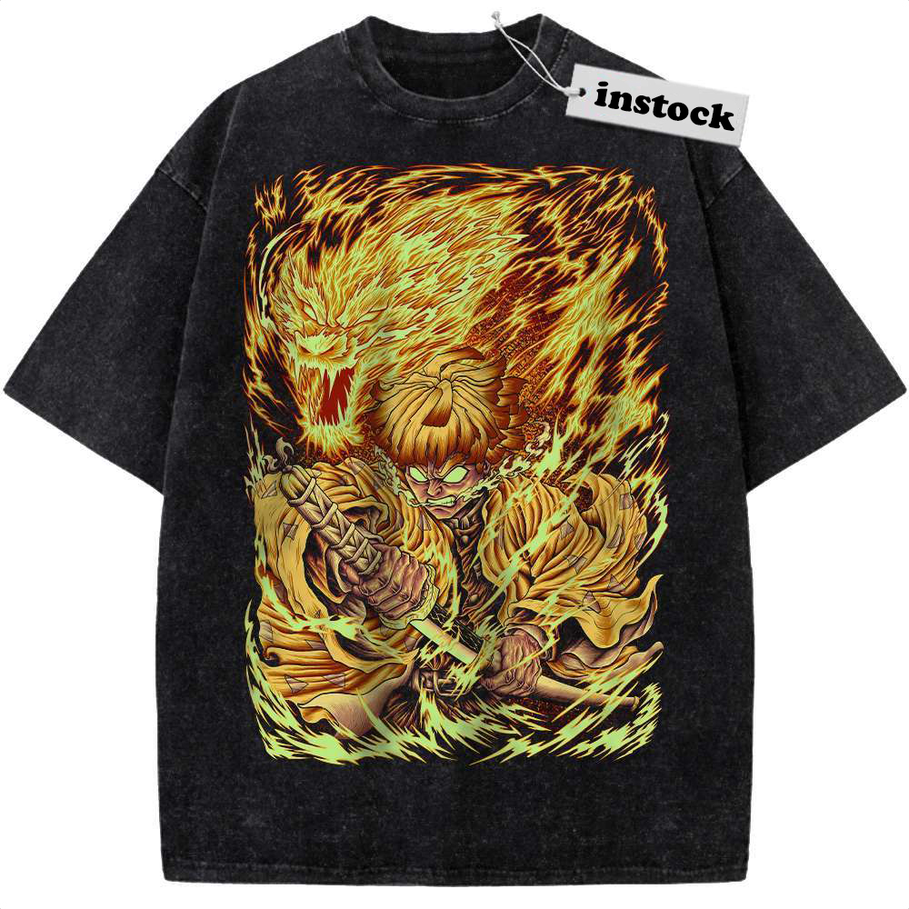 Zenitsu Agatsuma Shirt, Demon Slayer Shirt, Anime Shirt, Vintage Tee
